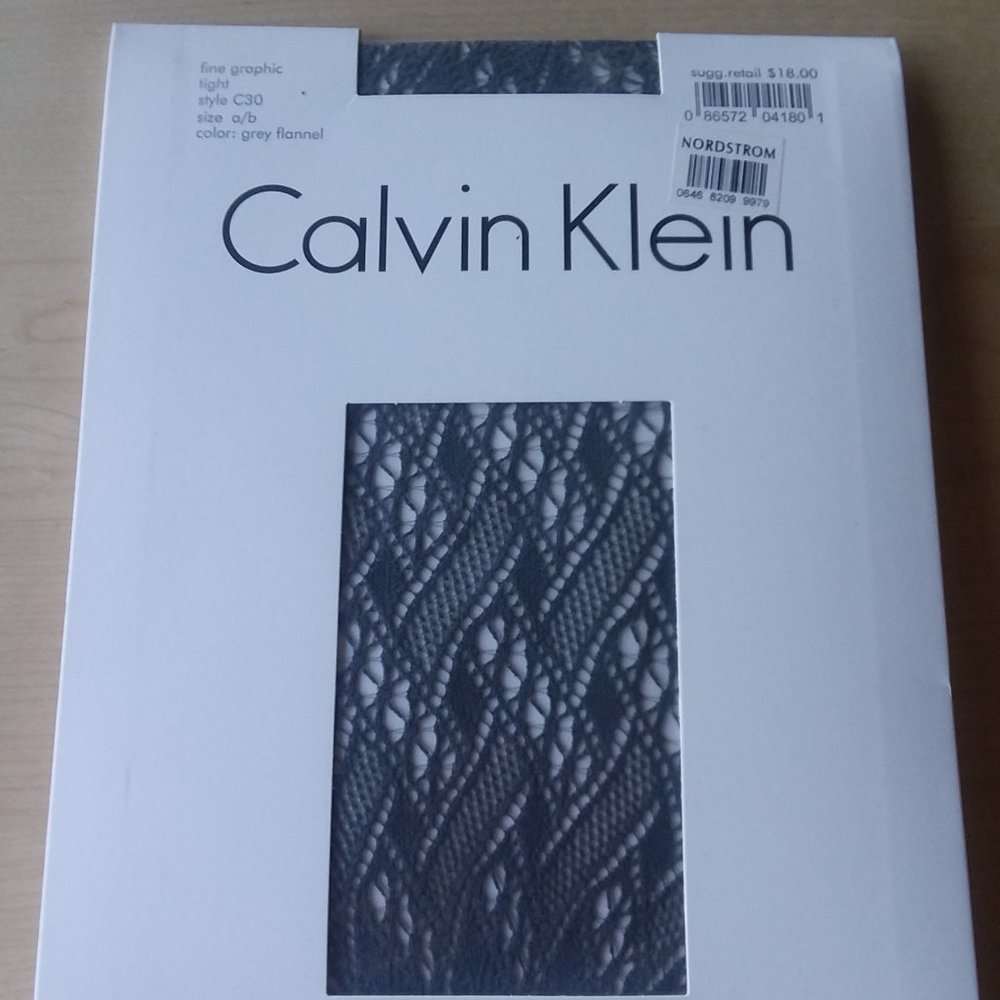 New Grey tights/hosiery Calvin Klein small/medium